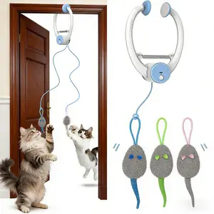 Electric Cat Toy, Rechargeable Door Clip Design,For indoor use Rotation and Jumping, Stimulates Mind & Body, Best Kitten & Adult Cat Enrichment Stimulation Toy with，Cat Toys, Cat Stuff，Perfect Gift
