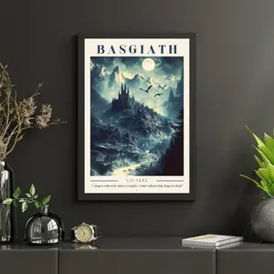 Fourth Wing Quote Unframed Poster, Fourth Wing Quote Decor, Dark Academia Fantasy Bookish Decor, Dragon Rider Quote Print, BookTok Fan Gift,  Book Lover Wall Art