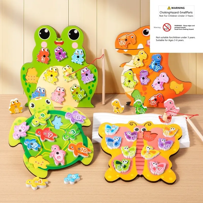 Cartoon Animal Magnetic Fishing Puzzle Toy, Learn Numbers Hand-Eye Coordination, Baby Educational Fun, Super Interesting, Math Learning Tools, Math Teaching Aid