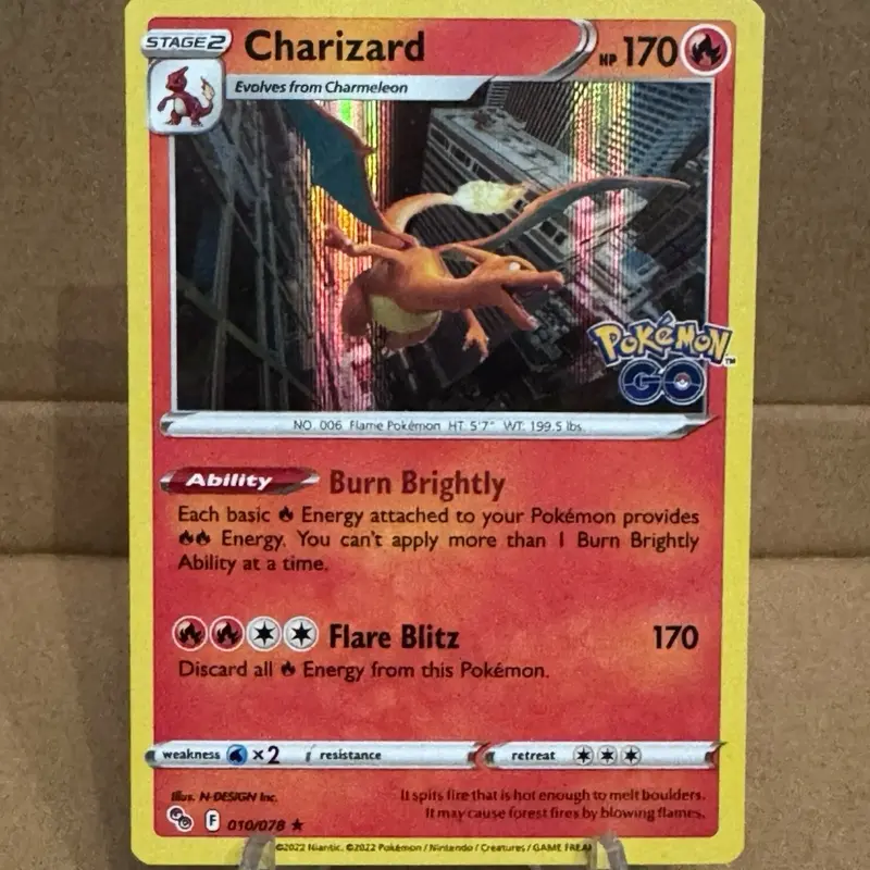 Charizard Pokemon Go Card
