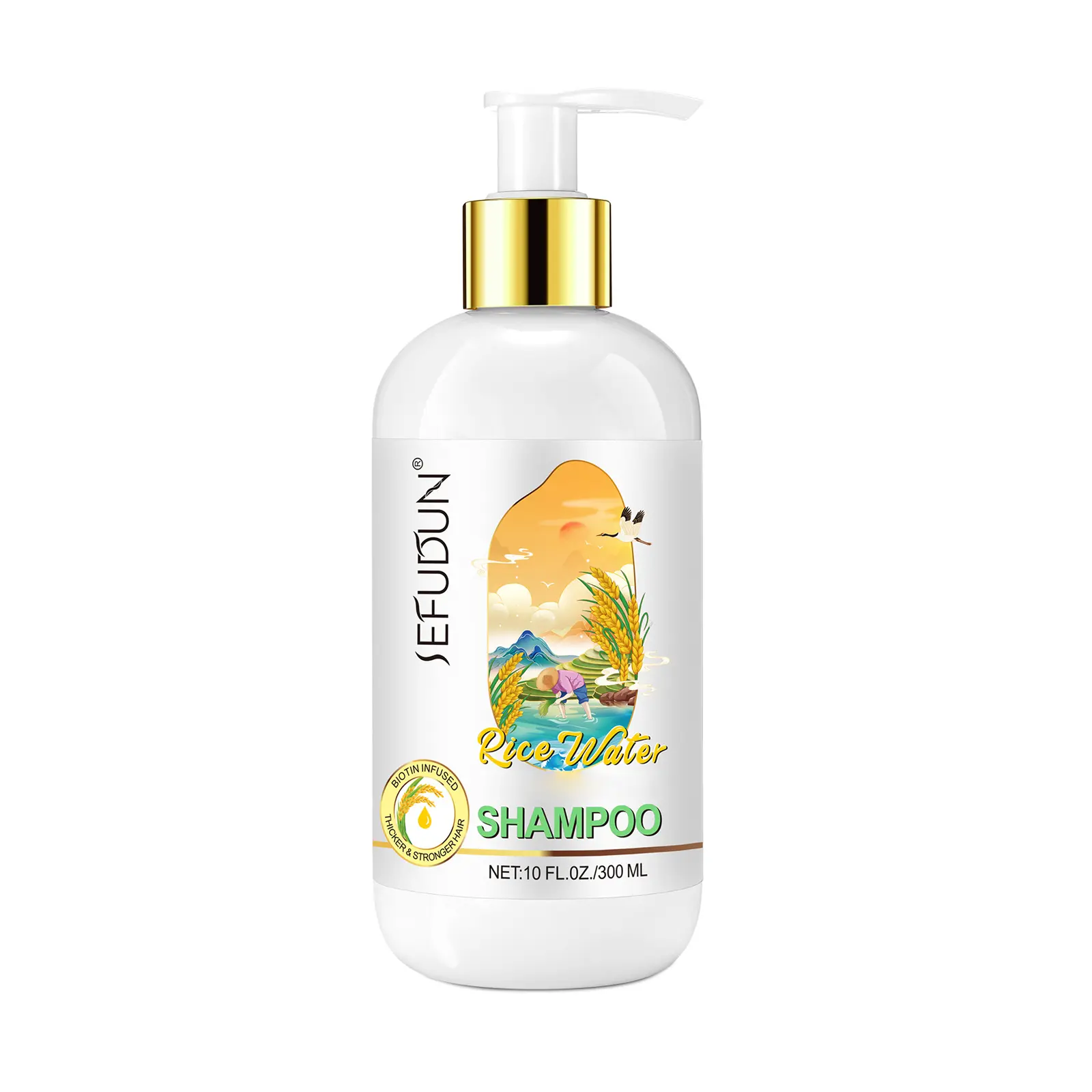 Sefudun Rice Water Shampoo (300ml/10 fl.oz)