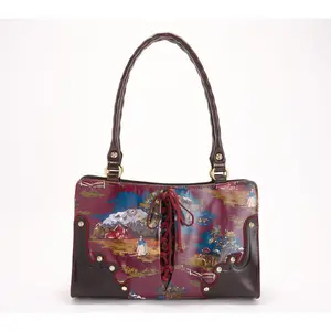 Patricia Nash Montana Collection Sadie Lace Up Leather Satchel