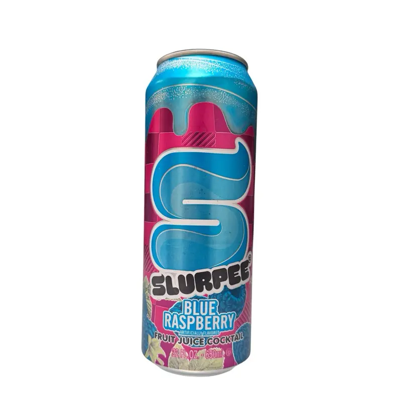 Limited-Time Arizona Blue Raspberry Slurpee Flavored Fruit Juice Cocktail, 1 Can (22 fl oz)