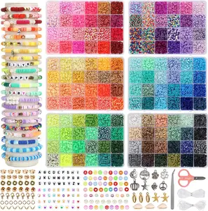Multi-Color Soft Ceramic Beads Ornament Sets Of Boxes