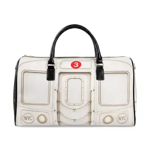 3 Line Leather Bag