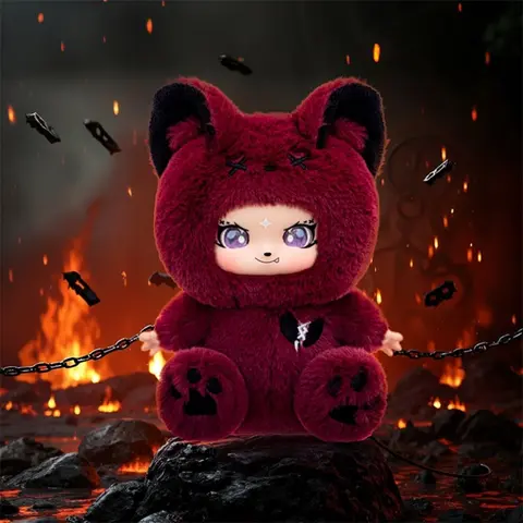Kill the Wolf Plush Doll Blind Box, Werewolf Series Blind Boxes Stuffed Keychain, Kawaii Action Figures Collectible Toys Cute Soft Huggable Animals Charm Birthday Gifts Soft Cuddly Gift