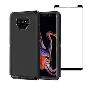 Entronix Bundle Compatible with Galaxy Note 9 - Heavy Duty Case & 1 Clear Screen Protector Cover Protection