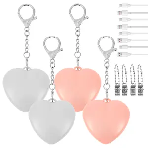 Automatic Sensor Purse Lights, Heart Shaped LED Handbag Lamp with Touch Activation - Portable Clip-On Keychain Light for Women, Girls, Illuminates Bag Interior, Romantic Gift