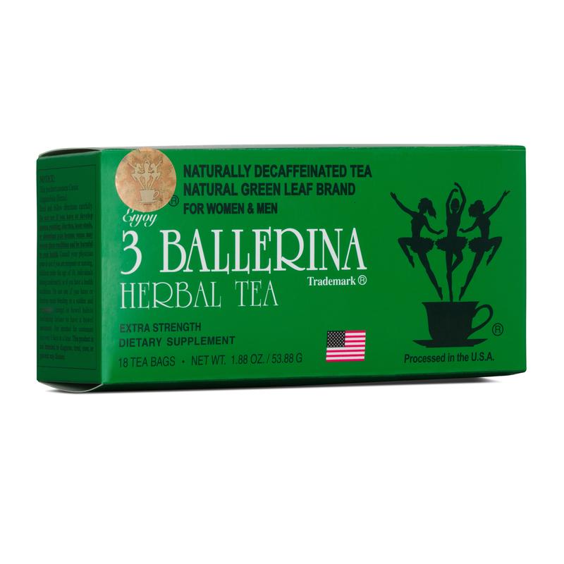 3 Ballerina Herbal Tea 3 Pack Bundle 54 Tea Bags (Extra)