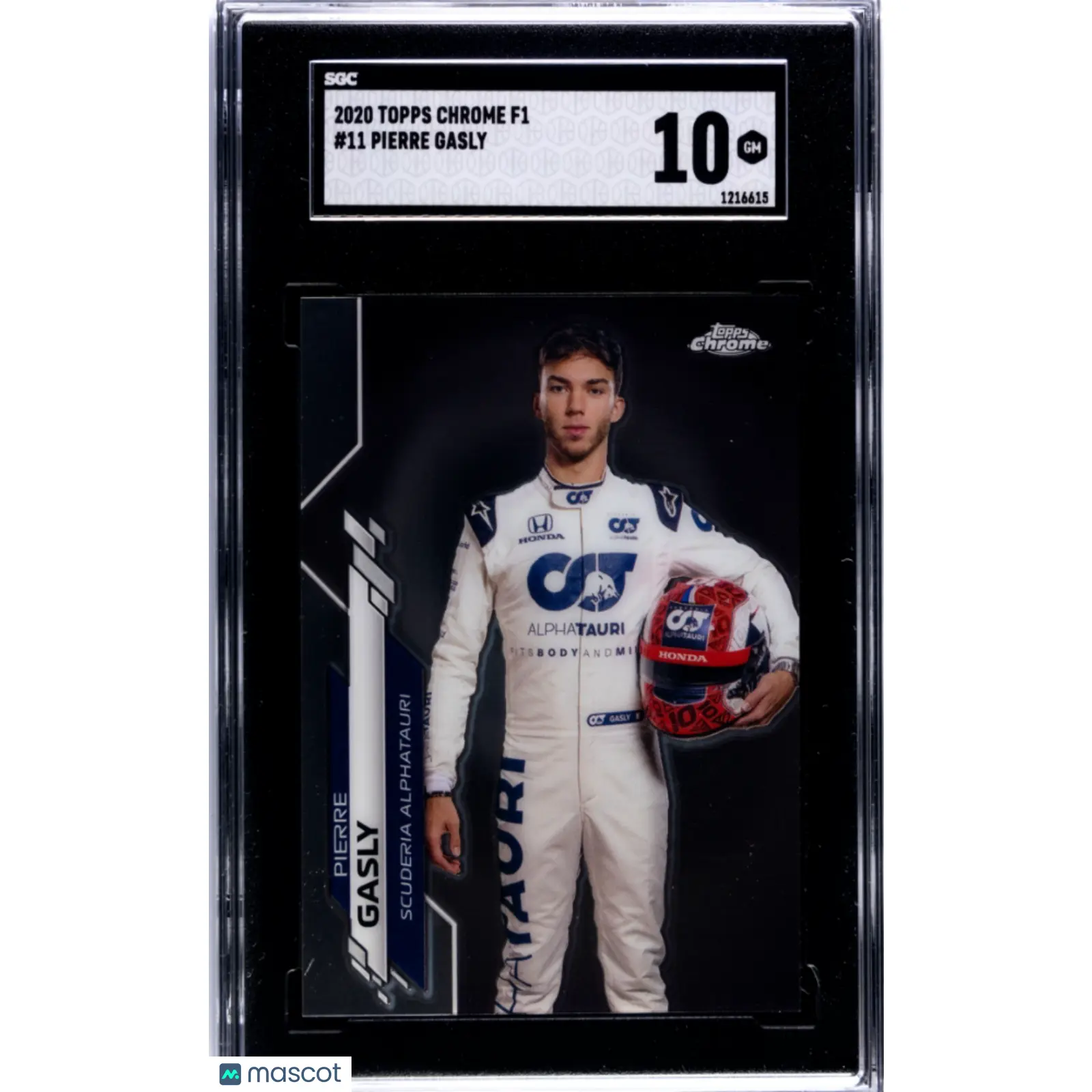 2020 Topps Chrome F1 Pierre Gasly #11 SGC 10