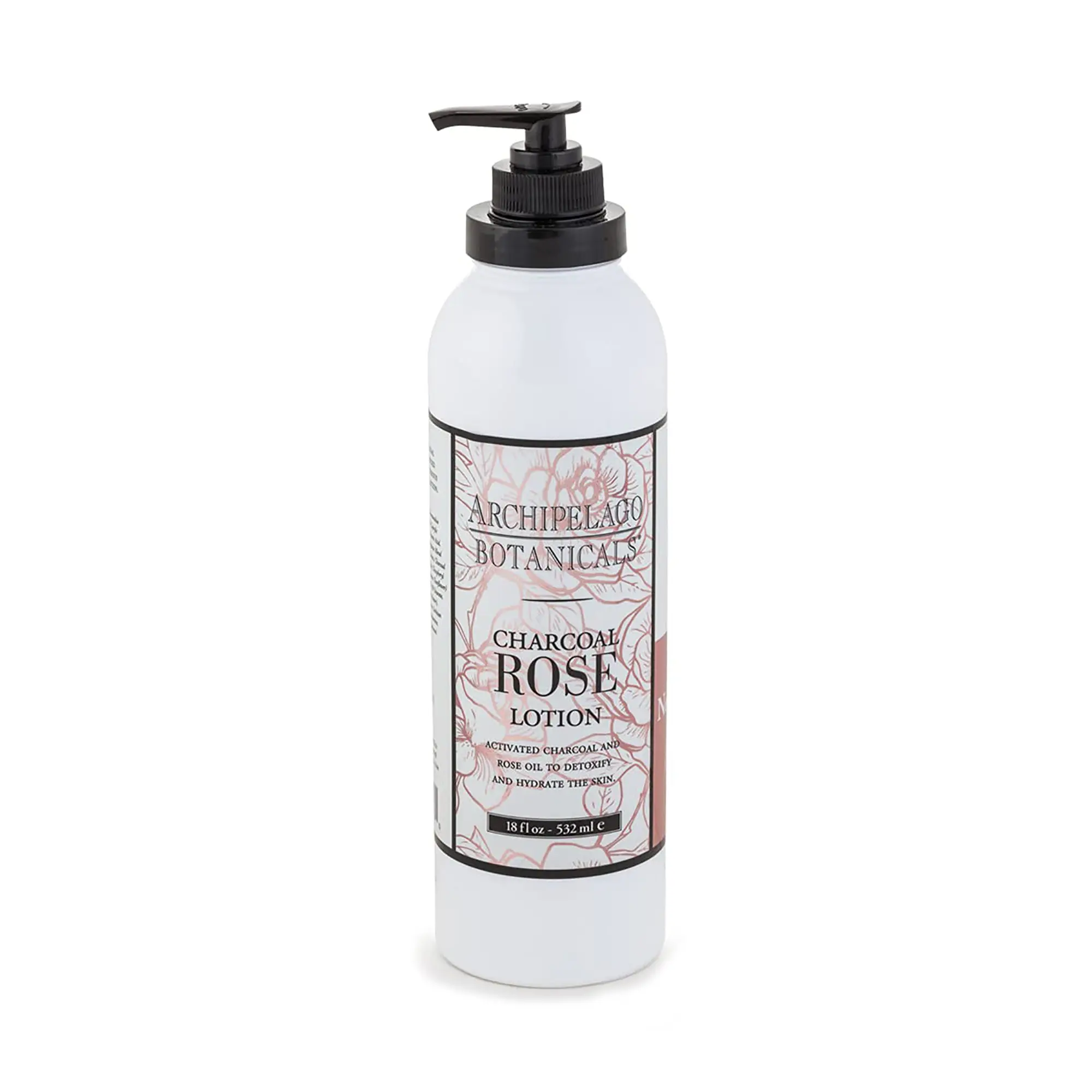 Archipelago Charcoal Rose Vegan Body Lotion - 18oz, Body Care Moisturizers with Premium Ingredient Blend