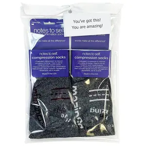 Compression socks - amazing and confidence - 2 pair gift bag - 15-20 mmHg