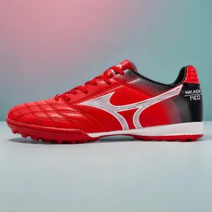 Master Turf Conquer Step Children Soccer Boots TF Broken Nails Artificial Turf Boys Girls Youth Training Leather Foot Competition Sneakers