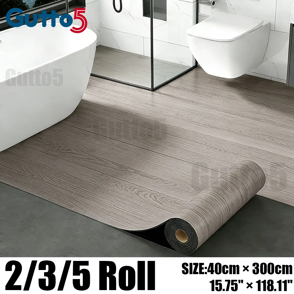 Peel & Stick Wood Grain Vinyl Flooring & Wall Stickers, 40x300cm, Ideal for Living Room, Bedroom, Kitchen, Bathrooms, Easy Installation, Wood Grain Pattern