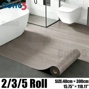 Peel & Stick Wood Grain Vinyl Flooring & Wall Stickers, 40x300cm, Ideal for Living Room, Bedroom, Kitchen, Bathrooms, Easy Installation, Wood Grain Pattern