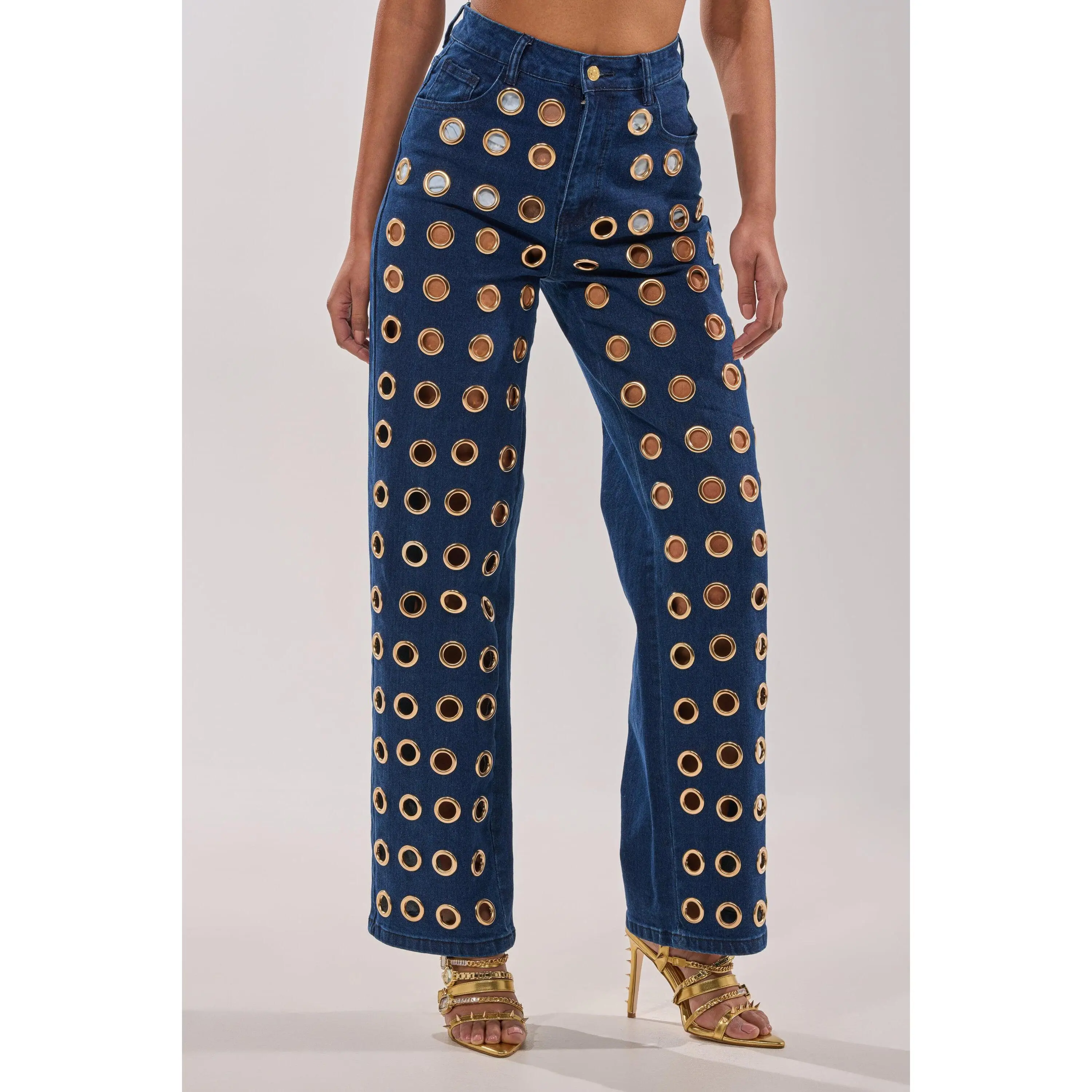 SEE THROUGH ME WIDE LEG DENIM