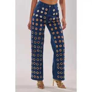 SEE THROUGH ME WIDE LEG DENIM