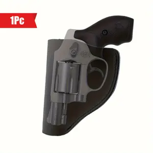 Comfortable Cowhide Holster for Concealed Carry Frame Revolver in Soft Breathable PU Leather for All-Day Wear Survival Kit