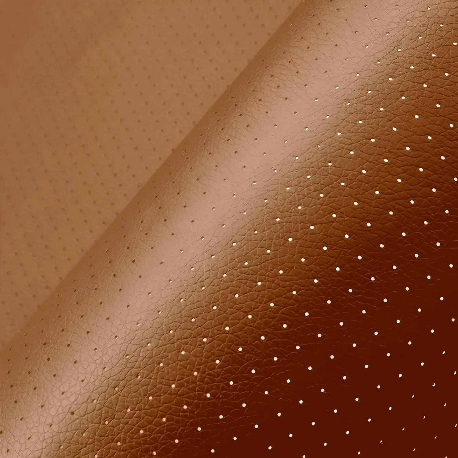 Leather Repair Patch, Breathable Perforated Self Adhesive Repair Patch, Furniture Couch  Seats Office Chairs Sofa Repair  Faux Leather Patch (Light Brown,7.8x11.8 inch)