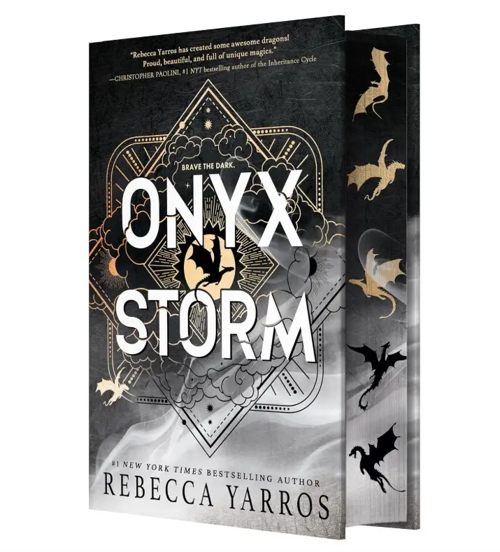Onyx Storm (Deluxe Limited Edition) (The Empyrean, 3) Hardcover – January 21, 2025, Gift for reader, Book lover,  Fantasy Books