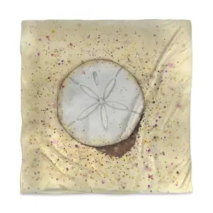 Begin Home Decor 3817-SWCQ-CO140 Beige Marine Coastal Queen Size Duvet Cover - Sand-Dollar Design