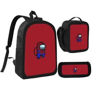 Superhero Web Style Among Us Character Backpack, Unique Cartoon Hero Icon Print School Bag, Lightweight Comfortable Daily Daypack, Durable Adjustable Shoulder Bag, Cute Game & Hero Themed Gift For Kids, Teens And Casual Cartoon Fans tiktokshopspringglowup