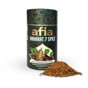 Afia - Baharat Spice Blend | Baharat 7 Spice Mix for Kofta, Kebab, Grilled Meat Seasoning | Premium Seasoning with Top Notes of Cinnamon and Clove (1pk, 2.1oz)