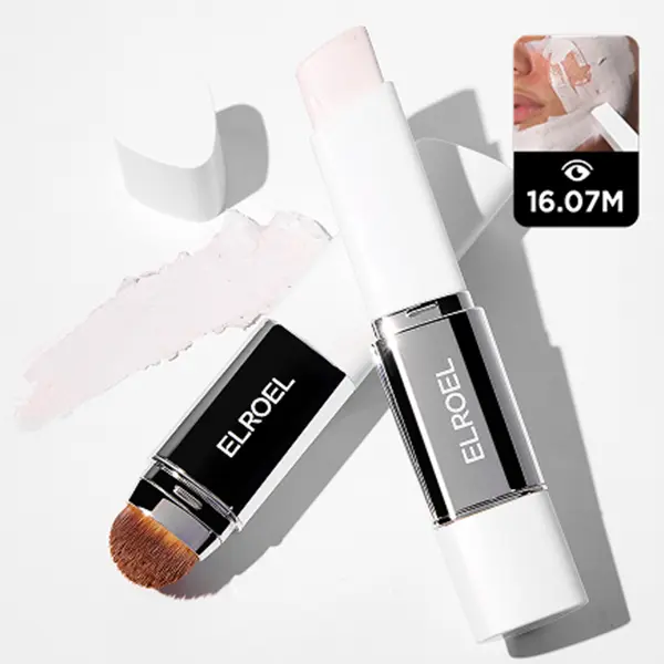 [OFFICIAL ELROEL PARTNER] Blanc Cover Cream Stick V (0.45oz) | Color-Changing Foundation with Collagen Capsules & Ultra-Fine Bristles for Seamless Coverage