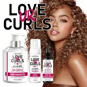 Anti-Frizz Curl Care Trio: Hydrating, Defining & Scalp-Nourishing System with Silky Argan Oil for Moisture Lock & Rosemary for Root Health – For All Hair Types, Reduces Breakage