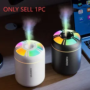 Essential Oil Aroma Diffuser Humidifier, Mini Silent Car Home Air Purifier, Colorful LED Atmosphere Light, Compact Design, USB Powered Humidifier