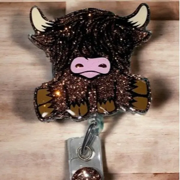 Highland Cow Badge Reel
