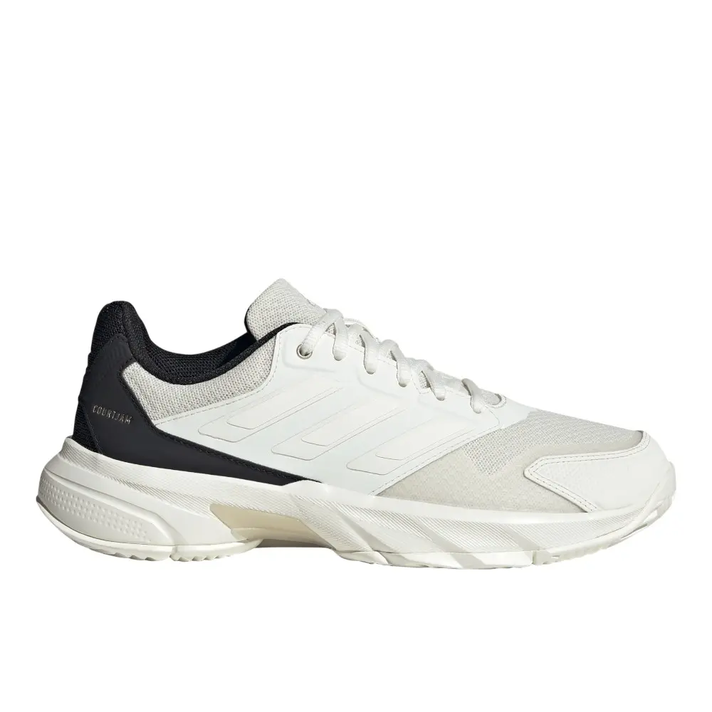 adidas Womens Courtjam Control 3 Tennis Sneakers Shoes - Off White