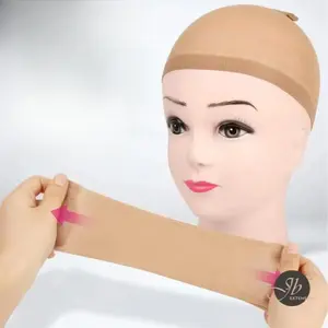 High-Quality Transparent Wig Caps, Elastic Lace Front, Nylon Weave Hair Net, 2 Piece Set, Suitable for Women Who Wear Wigs