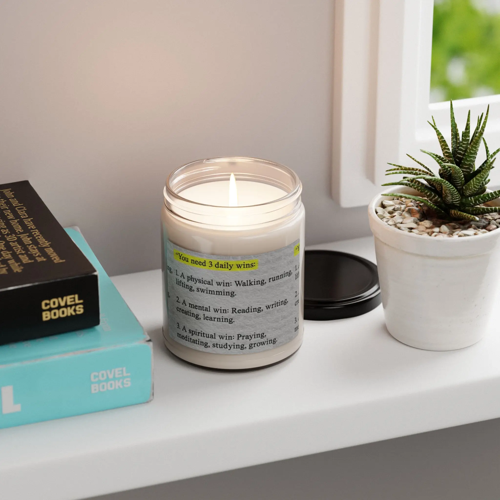 Motivational Scented Candle, Wellness Gift, Home Decor, Mindfulness Candle, Self-Care Gift, Relaxation Candle, Inspirational Candle