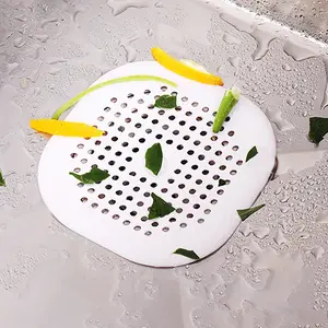 Silicone Drain Cover for Bathroom Sink, Hair Filter Anti-Clog Device, Home Use Bath Drain Mat, Effective Hair Trap, Easy Installation
