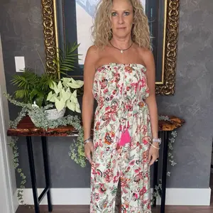 Pink Floral Maxi Dress