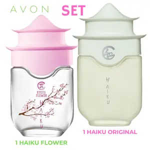 AVON Haiku Kyoto Flower & Haiku Eau de Parfum SET - 2 Fragrances for Unique Olfactory Experience - Spray Application