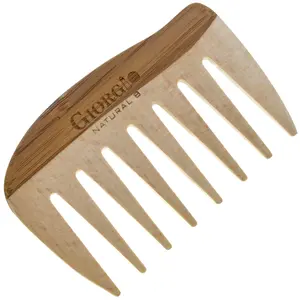 4" Wooden Wide Tooth Detangling Comb