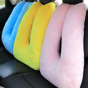 Comfortable Car Pillow Safety Belts Pillows Cover Kids Travel Sleeping Pillows Auto Seatbelt Plush Cute Animal Cushion Shoulder
