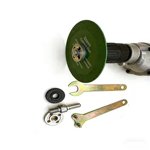 1-Piece Drill-to-Angle Grinder Rod Tool Kit Turn Drill Into Angle Grinder! 10-13mm Adjustable Rotary Drive Shaft Adapter with Wrench Works for Polishing Pads, Grinding Discs & Cutting Wheels Ideal for Home Emergencies