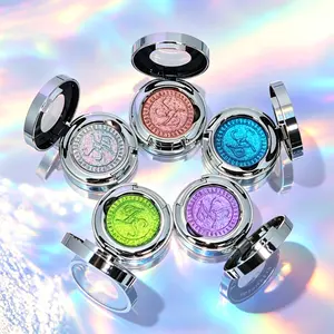 SheenEffect Dreamcatcher Series Highlight Chameleon Diamond Flash Powder - Cosmetic Glitter Eyeshadow, Glass Finish, Glow, Natural Glow, Translucent, Long-Lasting, Rave & Festival Makeup, Cosmetic Gift, Multi-Pack, Glass Finish Eyeshadow