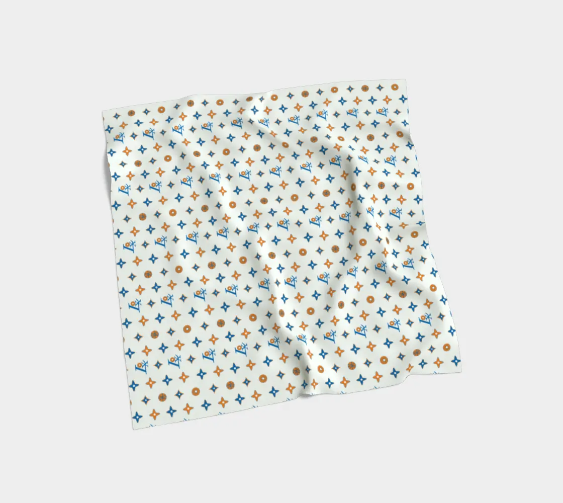 BAGELS JEWISH NY BASKETBALL BAGEL SCARF IN CREAM CHEESE