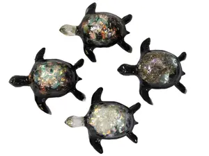 Large Rainbow Turtle – Semi Precious Mineral Figurine (One Turtle)