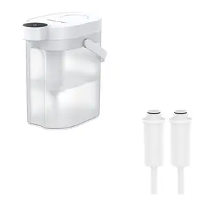 17-Cup Water Filter Pitcher Dispenser with 2 Filters – White