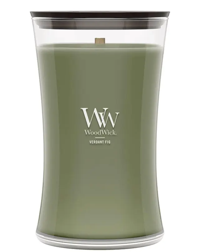 VERDANT FIG WoodWick 22oz Large Jar Candle Burns 180 Hours