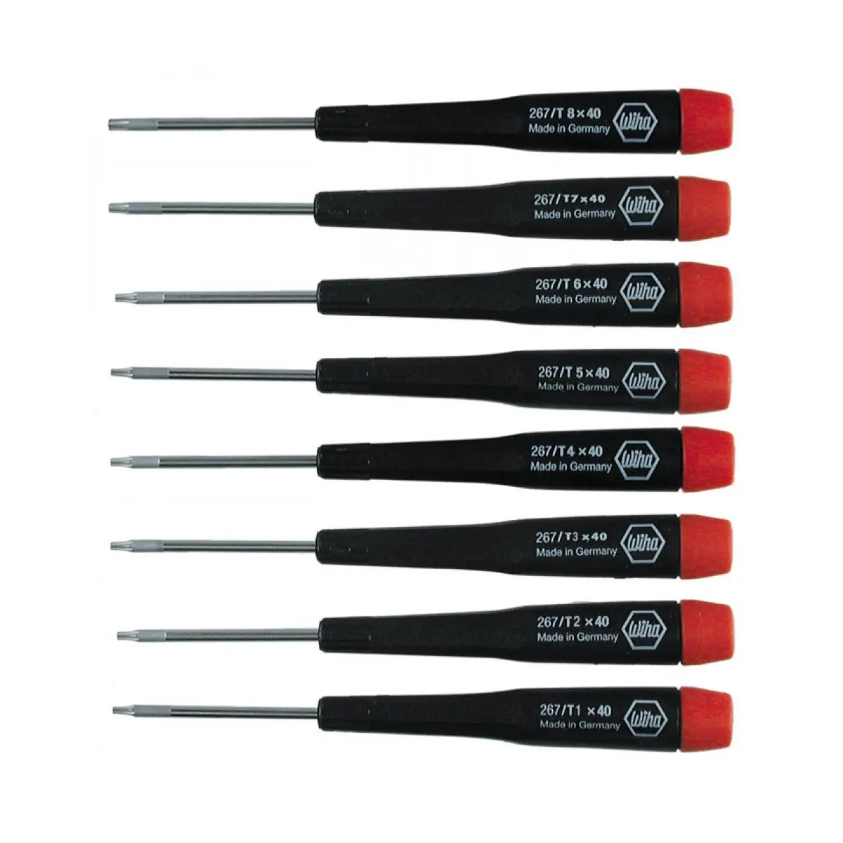 Wiha Tools 26791 T1-T8 Precision TORX® Screwdriver, 8 Pc. Set