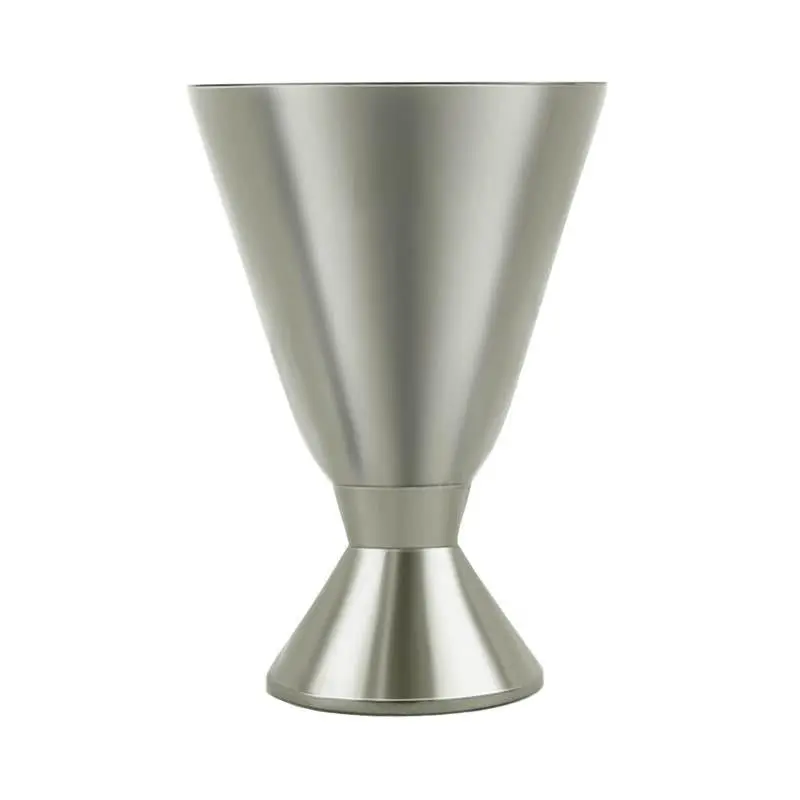 BarConic® Stainless Steel Heavy Base Jigger - 0.5oz to 2oz Craft Bartending Tool, Increment Lines, Indented Grip Module for Ultimate Control and Momentum, Ideal for Master Mixology