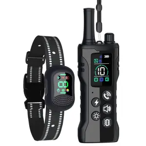 Dog Training Collar -4900Ft Dog Training Collar with Remote,IP67 Waterproof Electric Collar with 4 Training Modes,Support Remote Voice Call Function,Rchargeable E-Collarfor All Dog Sizes (10-120lbs)