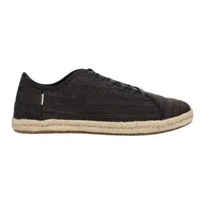TOMS Womens Lena Lace Up Sneakers Shoes Casual - Black