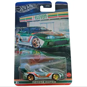 Hot Wheels Silver Series Seven Eleven Toyota Supra Diecast Metal Car Diecast Collectible